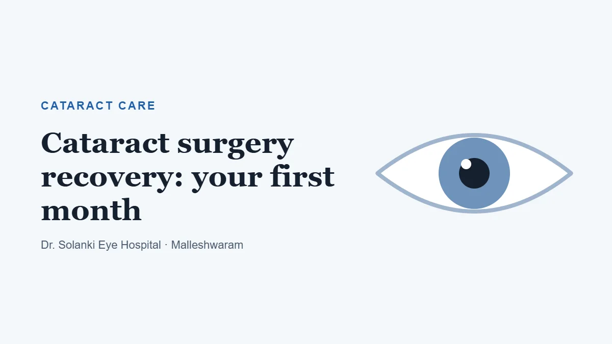 Cataract surgery recovery guide cover